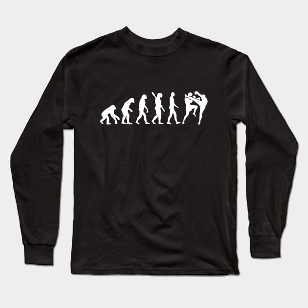 Muay Thai evolution Long Sleeve T-Shirt by Designzz